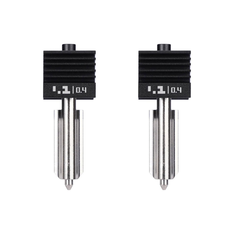 Bambu Lab Standard Flow 0.4mm Hardened Steel Nozzle Hotend for H2, X2 & P2 Series - Swing Design
