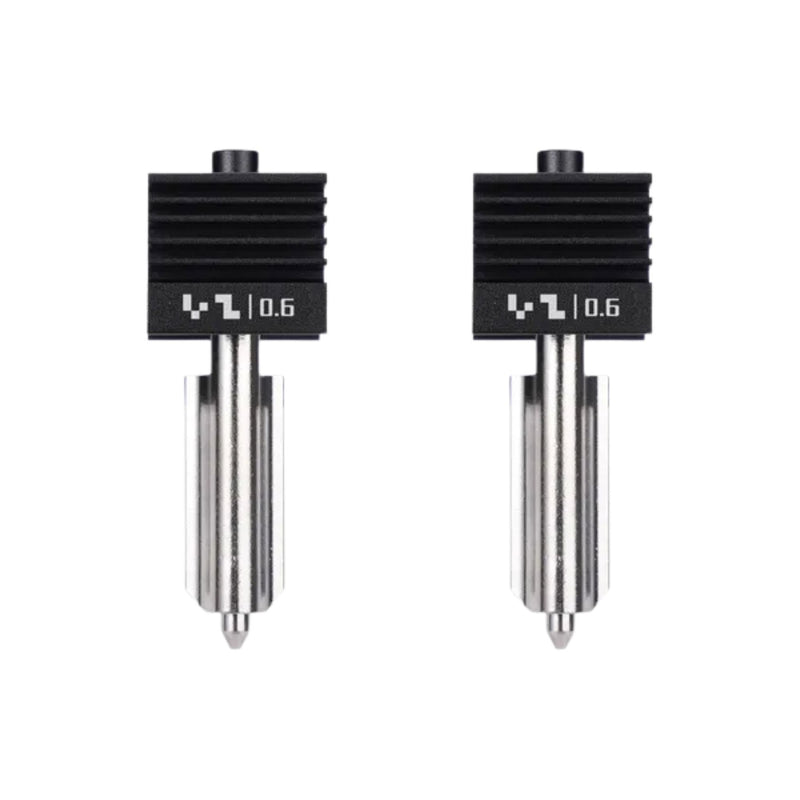 Bambu Lab Standard Flow 0.6mm Hardened Steel Nozzle Hotend for H2 & P2 Series 3D Printer Bambu Lab Set of 2 Nozzles