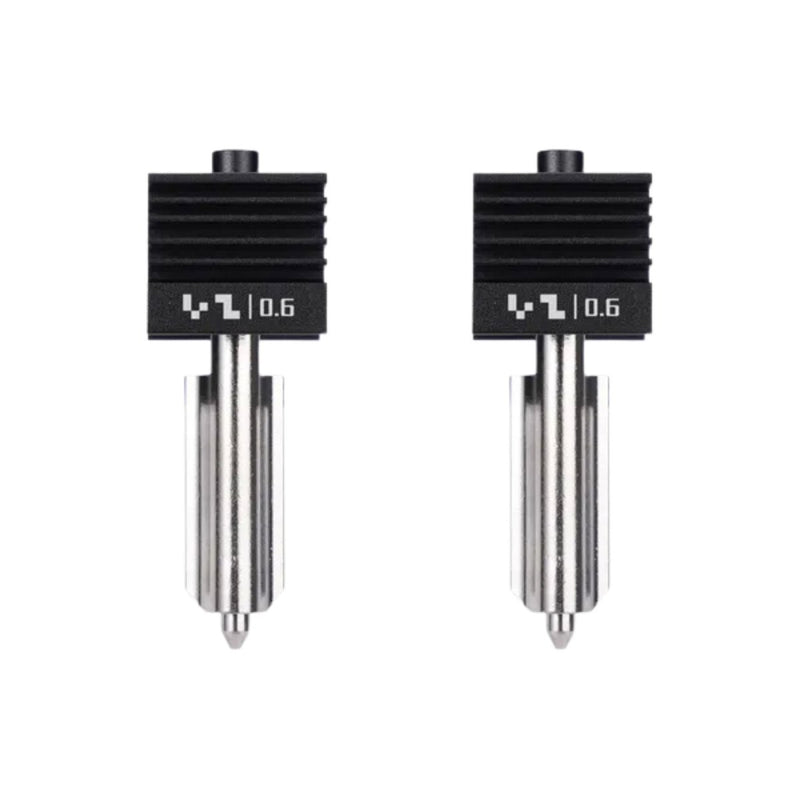 Bambu Lab Standard Flow 0.6mm Hardened Steel Nozzle Hotend for H2, X2 & P2 SeriesSet of 2 Nozzles - Swing Design