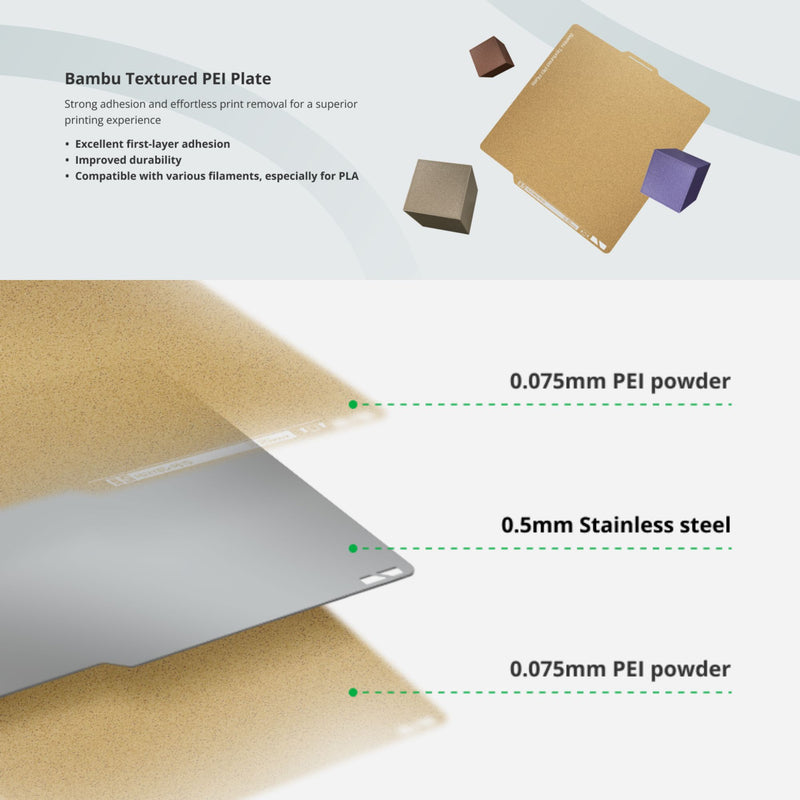 Bambu Lab Textured PEI Build Plate for P2S Series 3D Printer Bambu Lab