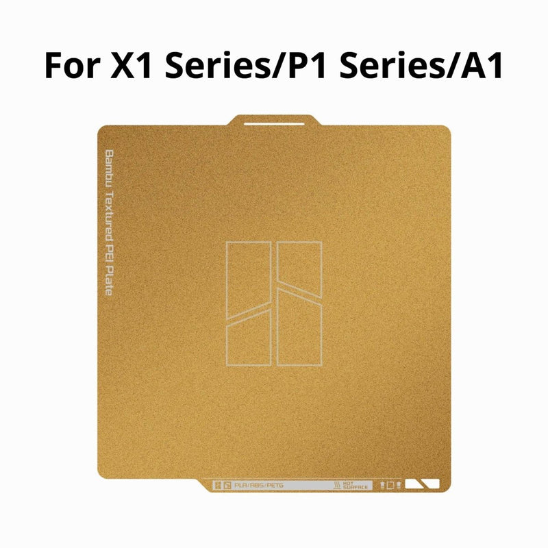 Bambu Lab Textured PEI Plate for X1, P1, & A1 Series - Swing Design