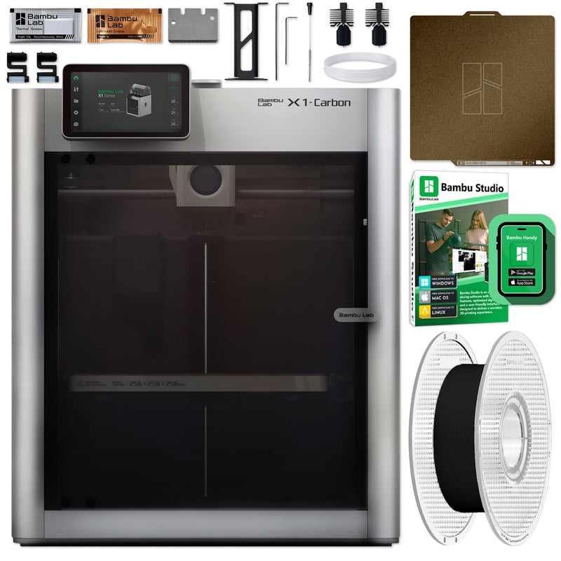 Bambu Lab X1C Carbon 3D Printer Base Bundle 3D Printer Bundle Bambu Lab