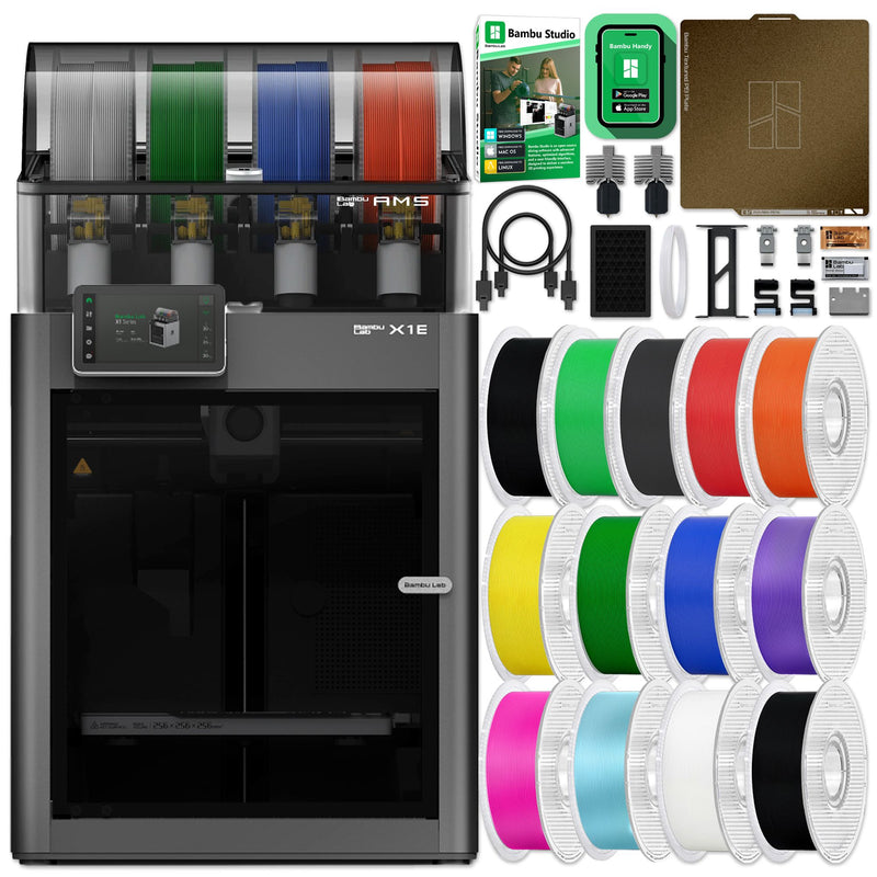 Bambu Lab X1E Professional 3D Printer Enterprise Bundle - 3 Printers 3D Printer Bundle Bambu Lab