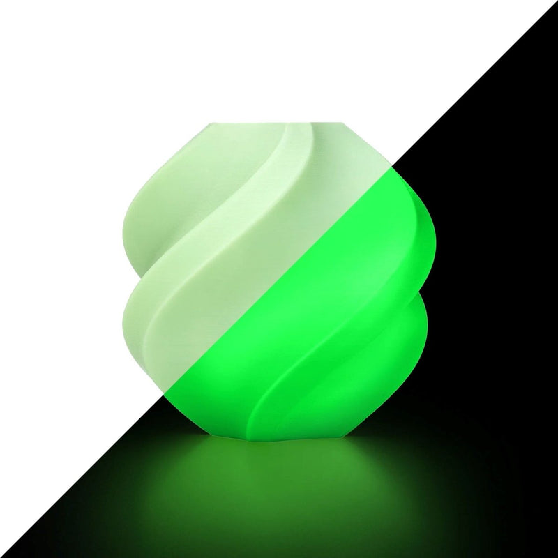 Bambu Lab 1.75mm PLA Glow-in-the-Dark Filament With Reusable Spool - Swing Design