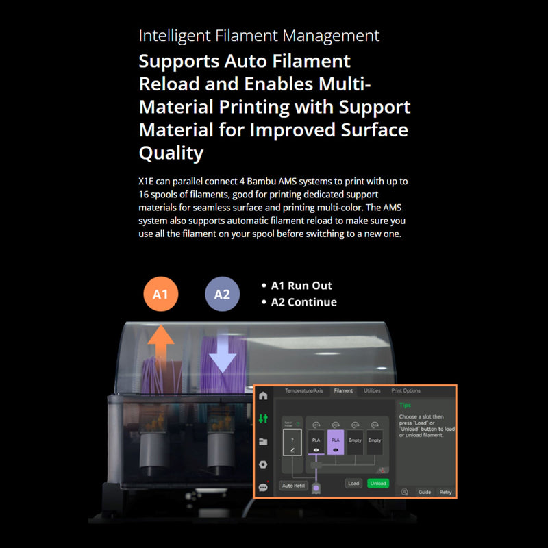 Bambu Labs X1E Professional 3D Printer Base Bundle 3D Printer Bambu Lab