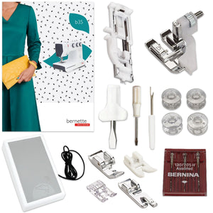 Bernette B35 Sewing Machine Deluxe Bundle by The Fashion Class Brother Sewing Bundle Bernette 