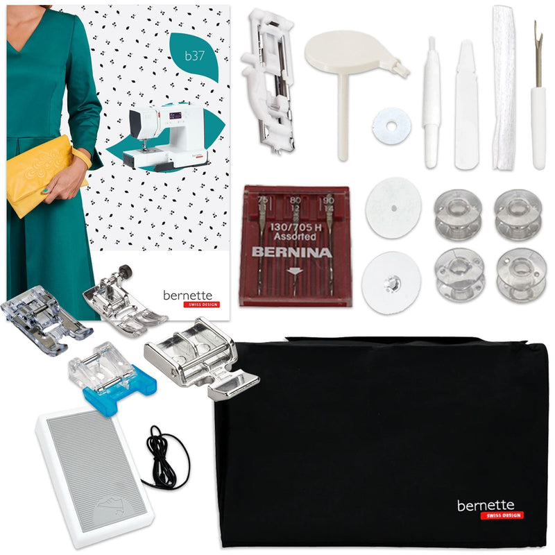 Bernette B37 Sewing Machine Deluxe Bundle by The Fashion Class Brother Sewing Bundle Bernette