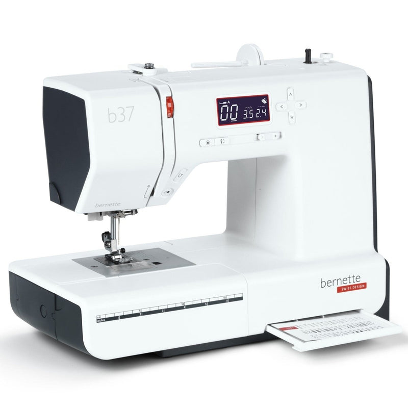 Bernette B37 Sewing Machine with 100 Thread Spools & Color Matching Bobbins - Swing Design