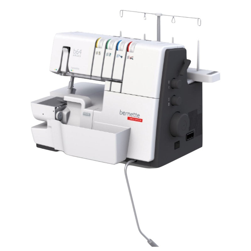 Bernette B64 Airlock Serger with Easy Air Threading & Deluxe Thread Bundle - Swing Design