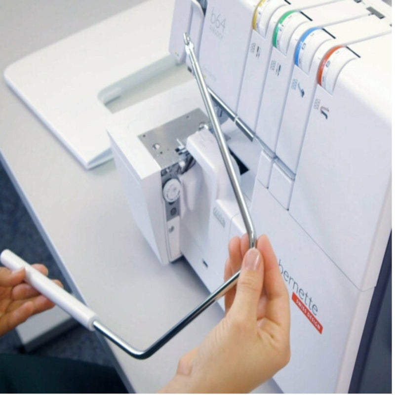Bernette B64 Airlock Serger with Easy Air Threading & Deluxe Thread Bundle - Swing Design