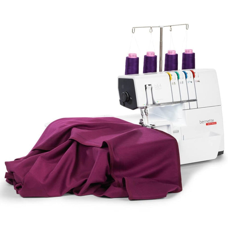 Bernette B64 Airlock Serger with Easy Air Threading & Deluxe Thread Bundle - Swing Design