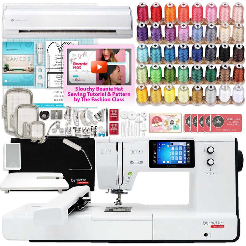 Bernette B79 Sewing & Embroidery Machine with Silhouette Cameo 5α Alpha - Swing Design1