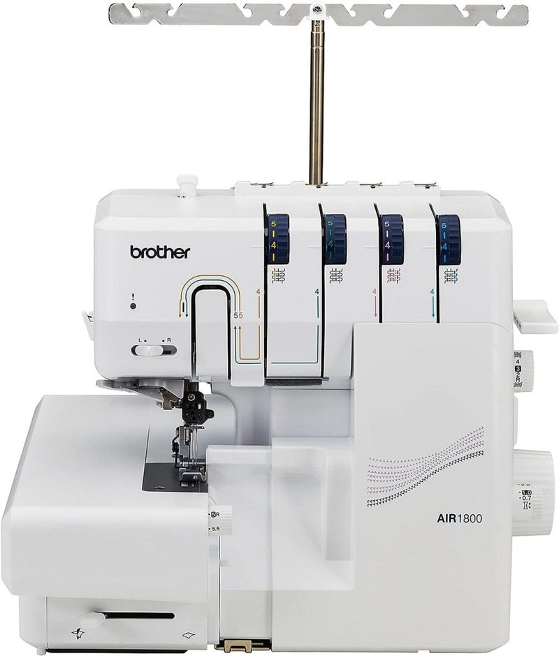 Brother Air1800 Air Serger with Jet-Air Threading with 83 Spools & 200+ Accessories - Swing Design