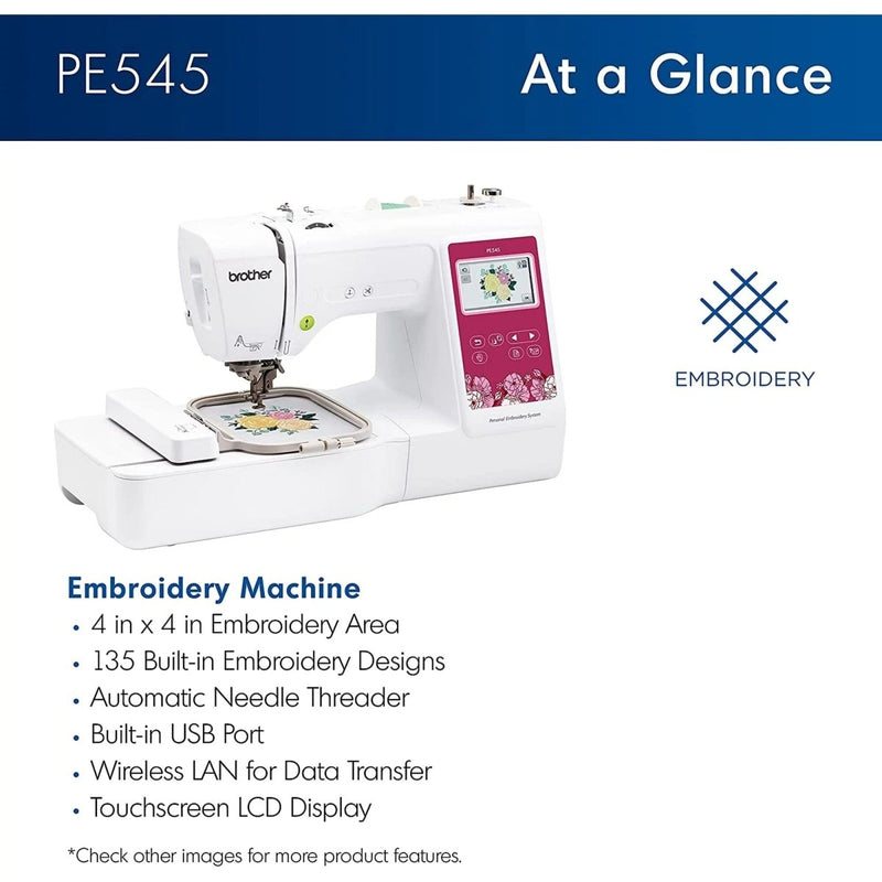 REFURBISHED Brother PE545 Embroidery Machine - Swing Design