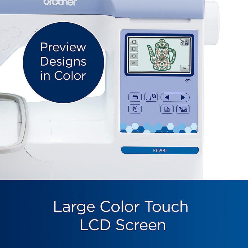Brother PE900 5" x 7" Embroidery Machine w/ Embroidery Kit & Digitizing Bundle Brother Sewing Bundle Brother
