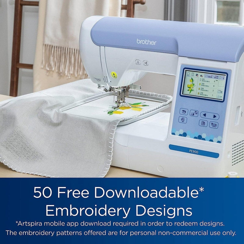 Brother PE900 5" x 7" Embroidery Machine with Magnetic Hoops Kit - Swing Design