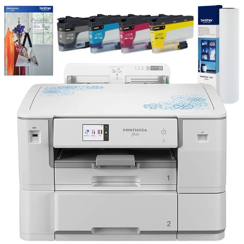 Brother PrintModa HLJF1 Dual Function Fabric Printer with Artspira - Swing Design