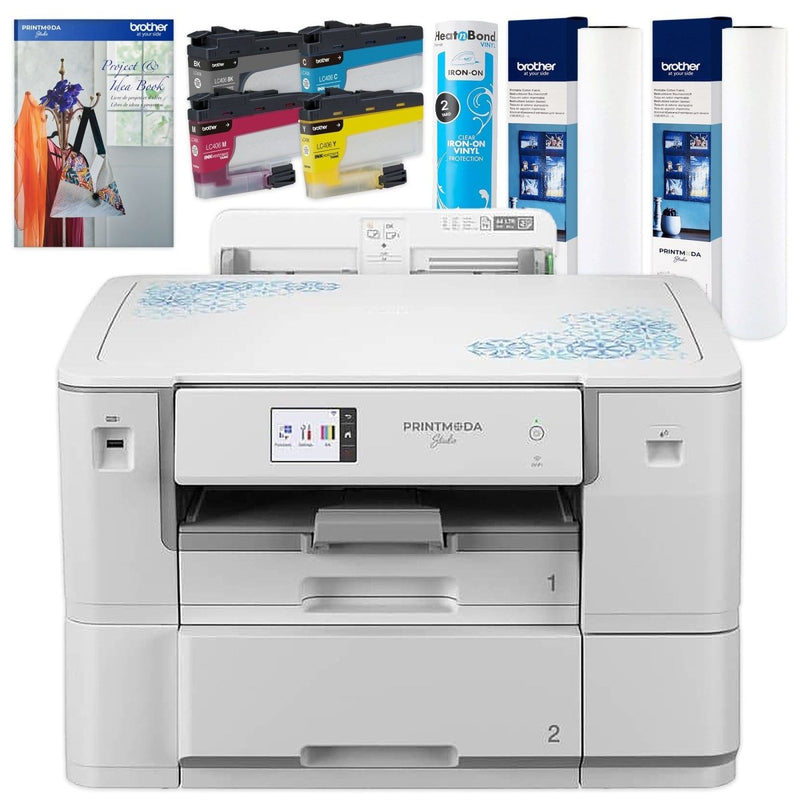 Brother PrintModa Dual Function Fabric Printer with Bonus Media & Artspira - Swing Design
