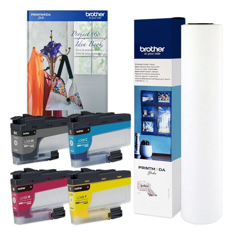 Brother PrintModa Dual Function Fabric Printer with Brother SE2000 & Artspira - Swing Design