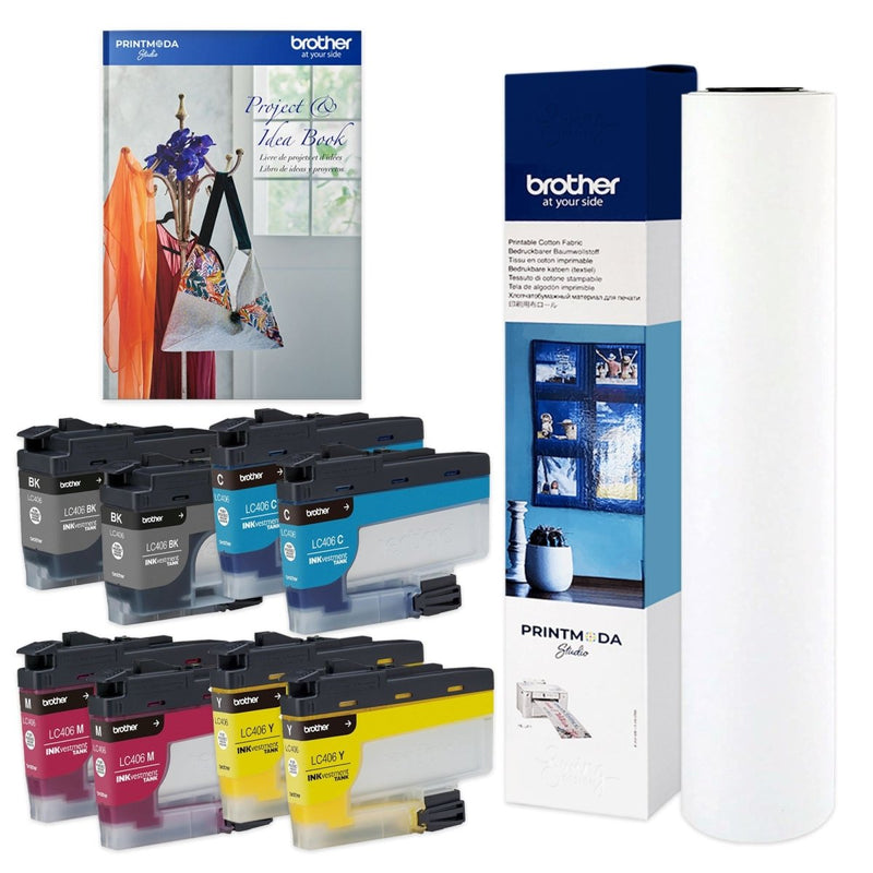 Brother PrintModa Dual Function Fabric Printer with Double Inks & Artspira - Swing Design