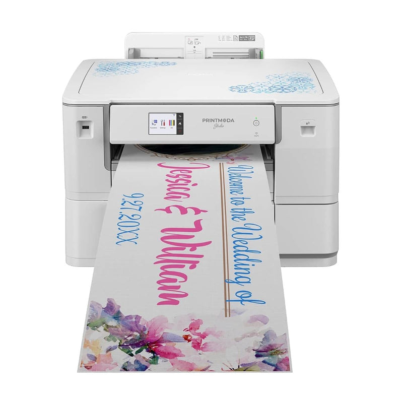 Brother PrintModa Printable Cotton Fabric Roll - 11.6in x 16.2ft - Swing Design