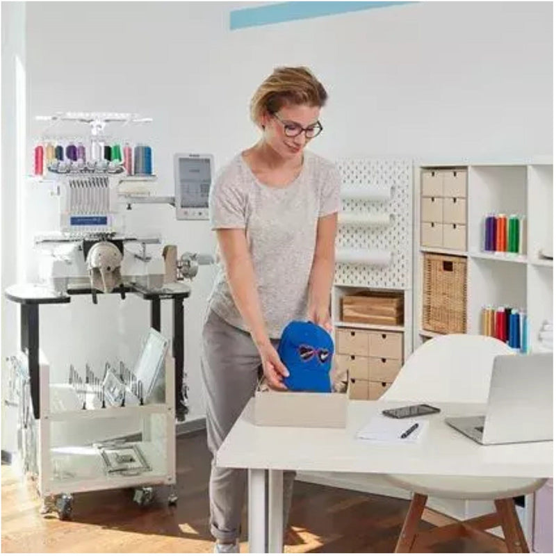 Brother PRS100 & PR-Series Metal Stand with Storage Brother Sewing Bundle Brother