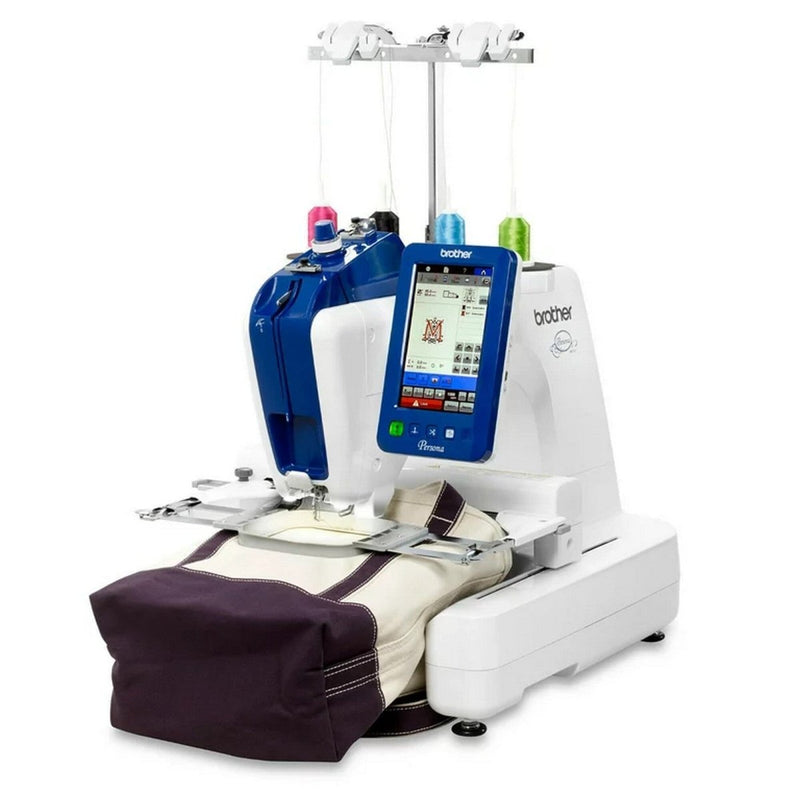 Brother PRS100 Single-Needle Embroidery Machine w/ Hat Hoop Set, 40+ Accessories - Swing Design