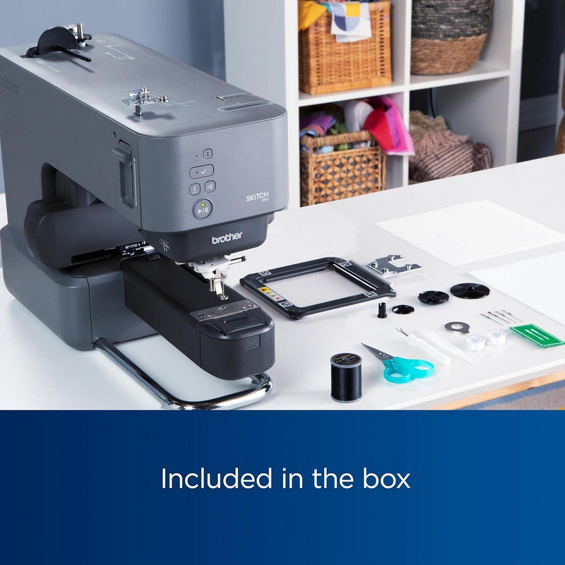 Brother ScanNCut SDX125e Cutting Machine with Skitch PP1 Embroidery Machine Brother ScanNCut Bundle Brother