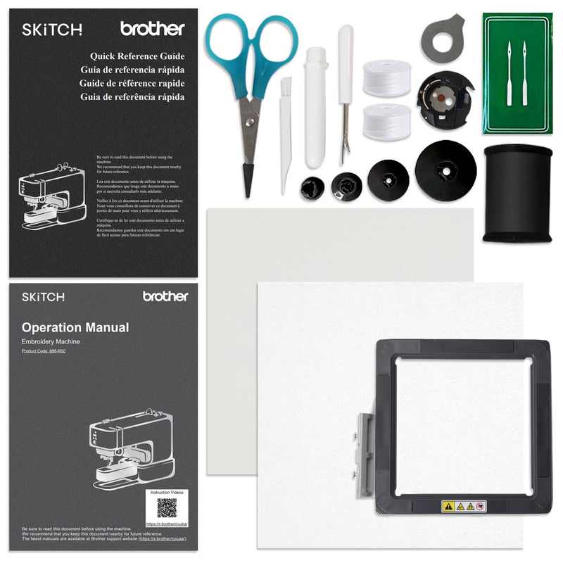 Brother ScanNCut SDX125e Cutting Machine with Skitch PP1 Embroidery Machine Brother ScanNCut Bundle Brother