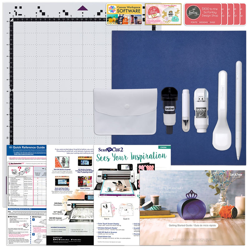 Brother ScanNCut SDX125e Wireless Machine w/ T-Shirt Vinyl Bundle Brother ScanNCut Bundle Brother