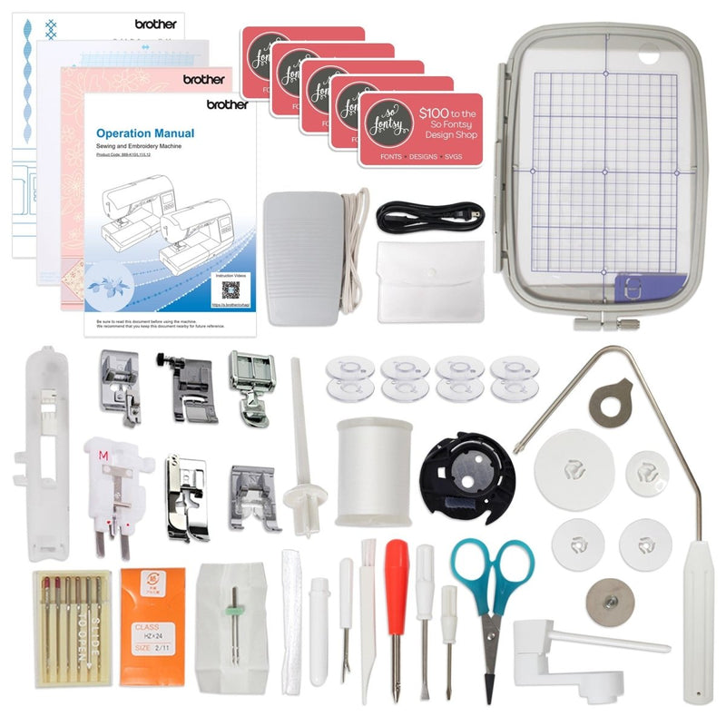 Brother SE2000 Combo Embroidery & Sewing Machine with Magnetic Hoop Set Kit - Swing Design