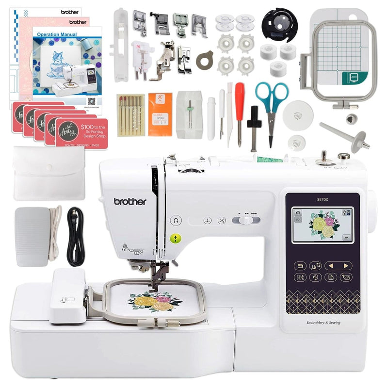 Brother SE700 Combo Embroidery & Sewing Machine with Magnetic Hoop Kit - Swing Design