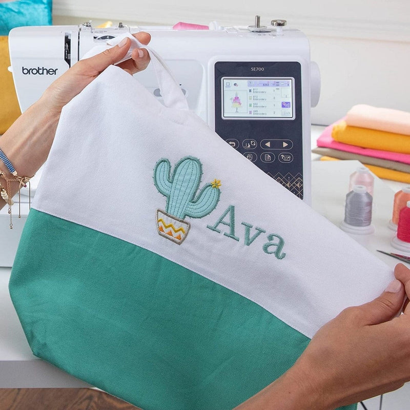 Brother SE700 Combo 2-in-1 Embroidery & Sewing Machine with 80 Embroidery Spools, Artspira Software & Accessories Kit - Swing Design