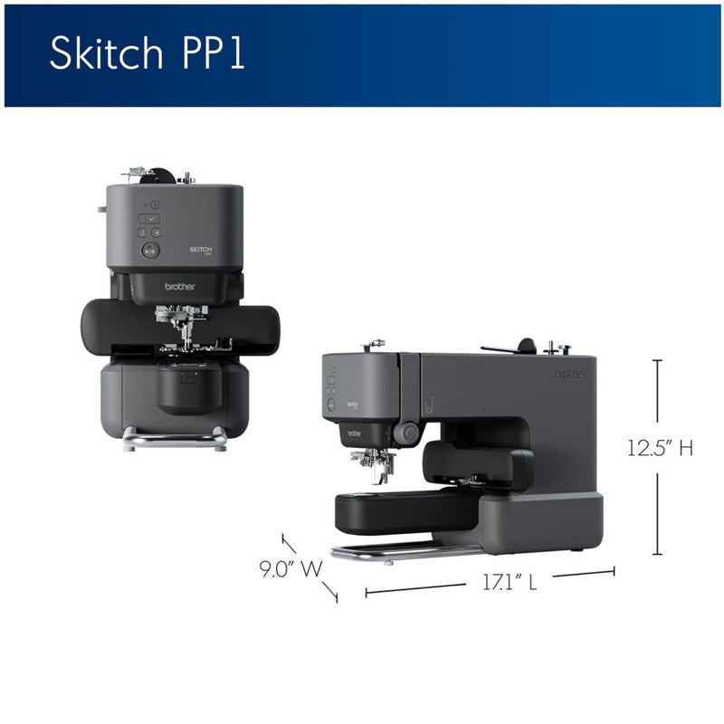 Brother Skitch PP1 4" x 4" Embroidery Machine with Artspira Studio - Swing Design