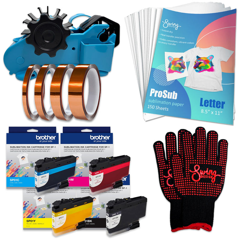 Brother SP-1 Sublimation Ink Refill Cartridge CMYK Bundle Sublimation Brother