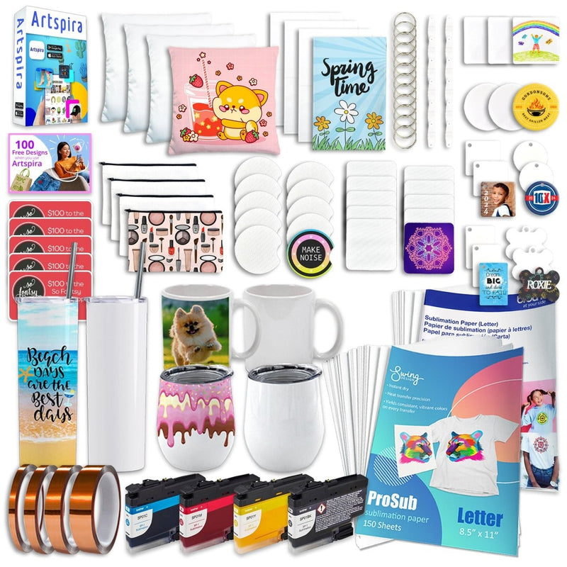 Brother SP-1 Sublimation Printer with Deluxe Starter Bundle - Swing Design