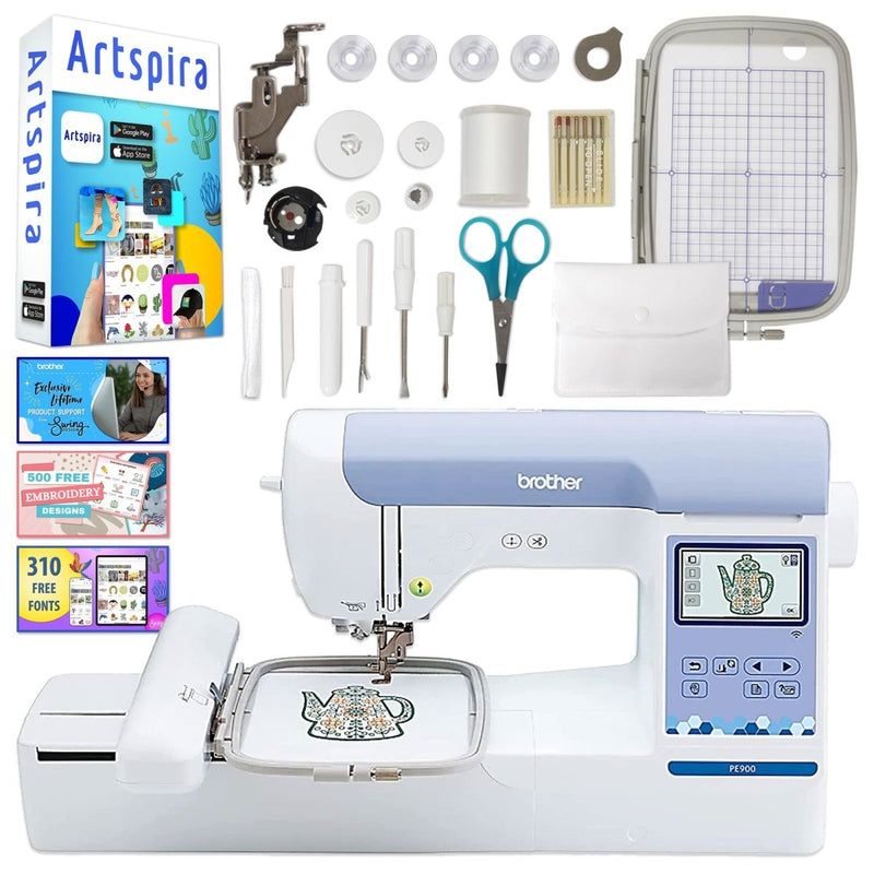 Brother SP-1 Sublimation Printer with PE900 Combo Embroidery Machine - Swing Design3