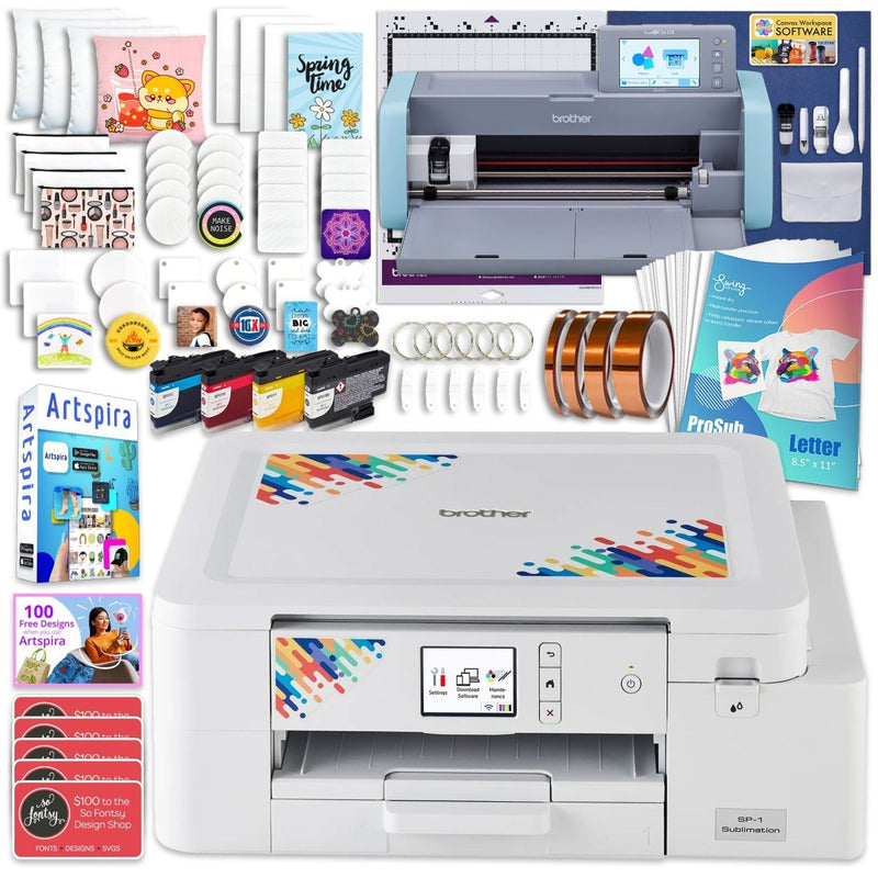 Brother SP-1 Sublimation Printer with ScanNCut Fabric & Vinyl Cutter - Swing Design1
