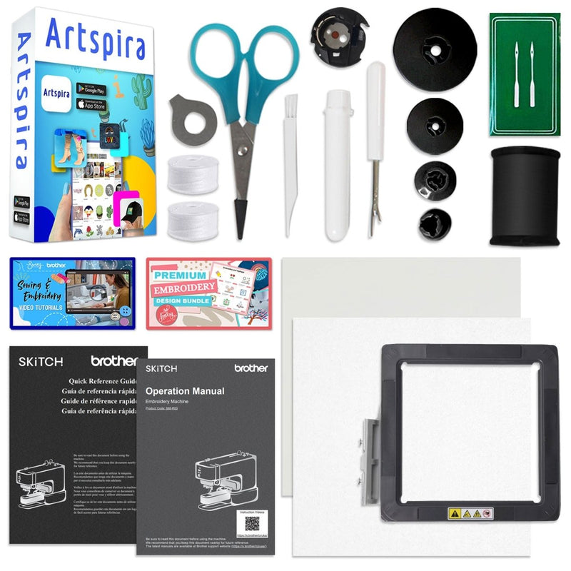 Brother SP-1 Sublimation Printer with Skitch Embroidery Machine Bundle - Swing Design7