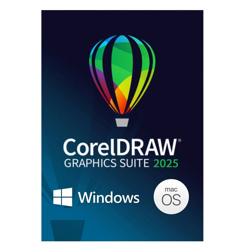 CorelDRAW 2025 Full Graphics Suite 1 Year Subscription - PC & MAC - Swing Design