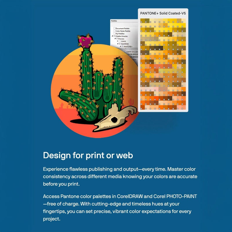 CorelDRAW 2025 Full Graphics Suite 1 Year Subscription - PC & MAC - Swing Design