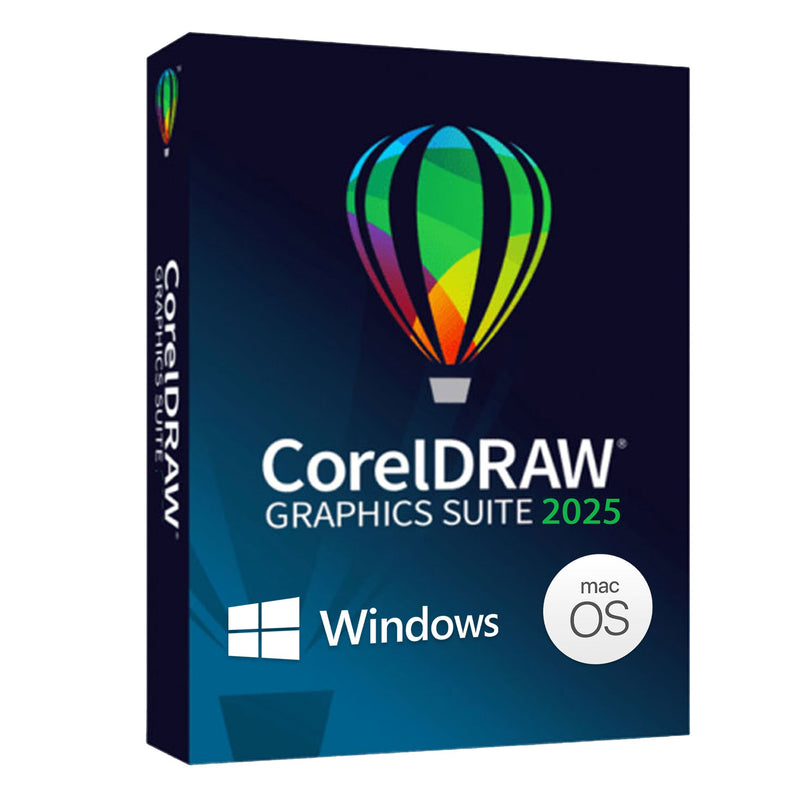 CorelDRAW 2025 Full Graphics Suite 1 Year Subscription - PC & MAC Software CorelDRAW