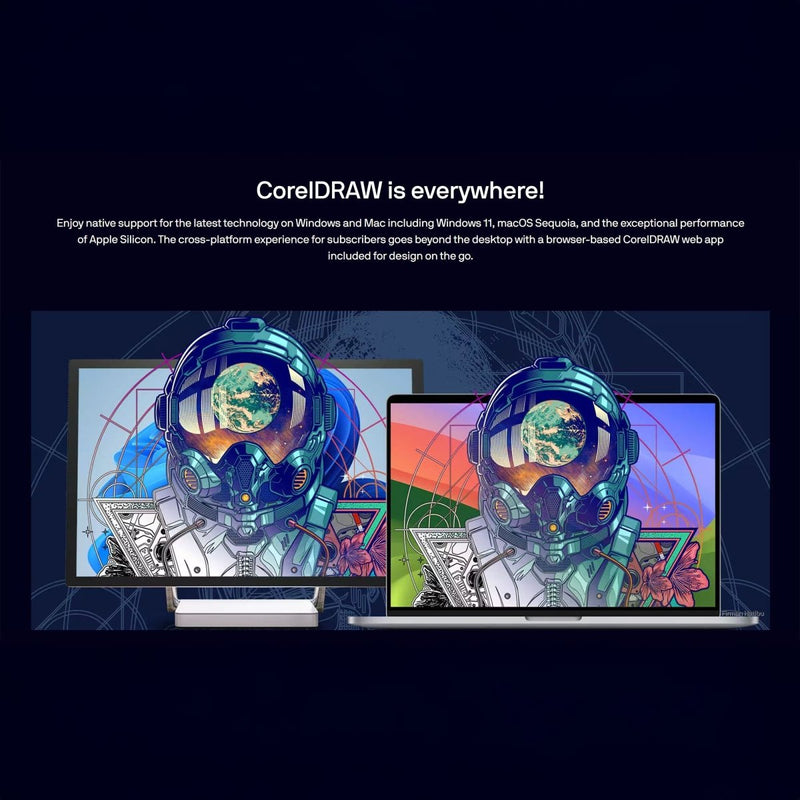CorelDRAW Full Graphics Suite 2025 Full License Version - Instant Code for MAC - Swing Design