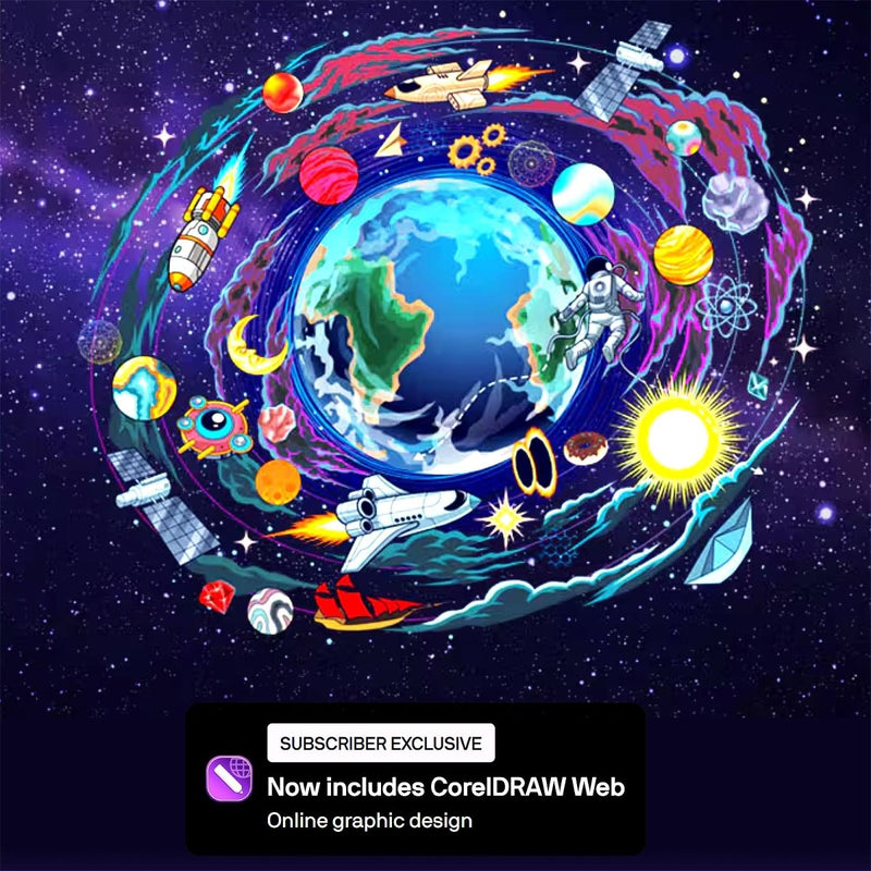 CorelDRAW Full Graphics Suite 2025 Full License Version - Instant Code for PC - Swing Design
