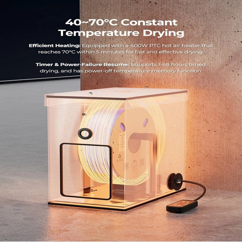 Creality 3D Printer Filament Spool Dryer - 1kg up to 5kg Spools - Swing Design7