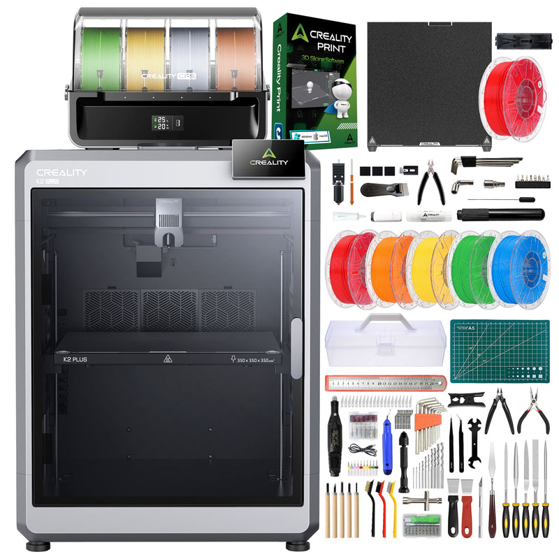 Creality K2 PLUS 3D Printer with Filament Rolls, Tool Kit, CFS System Creality K2 3D Printer Bundle Creality