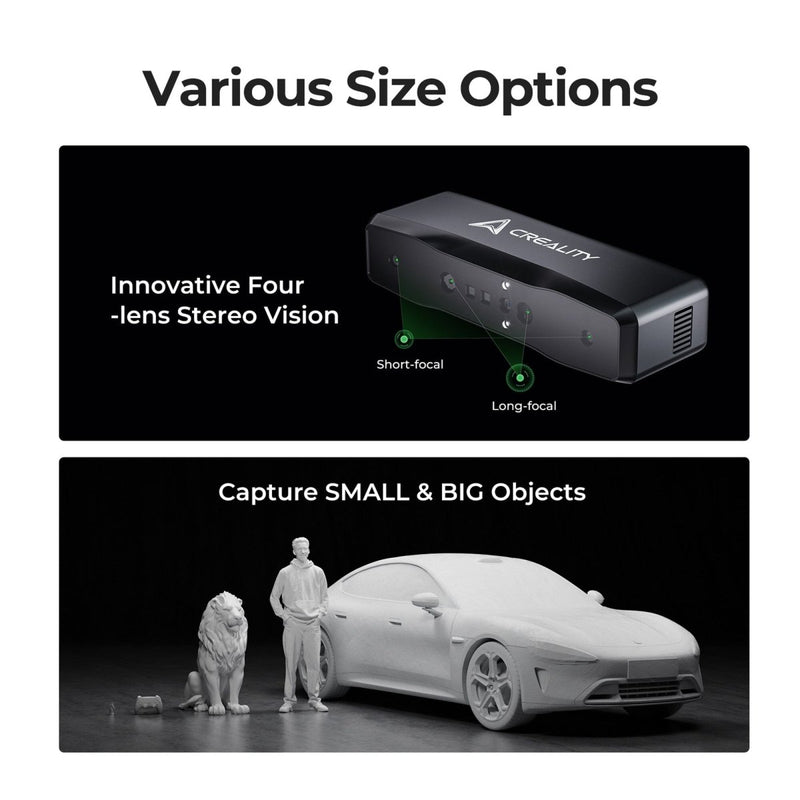 Creality Otter Lite Wireless Handheld 3D Scanner - Swing Design
