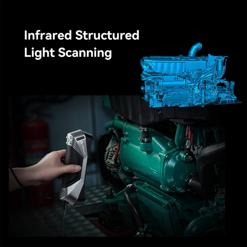Creality Raptor CR-Scan Ultra High Accuracy Wireless 3D Scanner - Swing Design