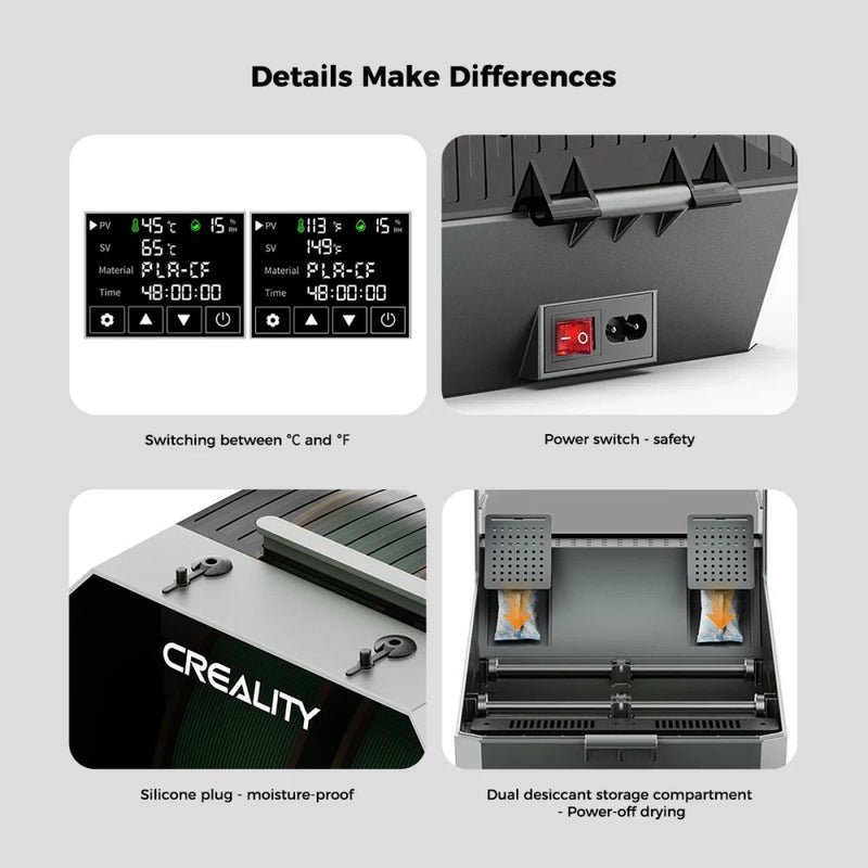 Creality Space Pi Two Roll Filament Feeder & Dryer PLUS Swing Design 9