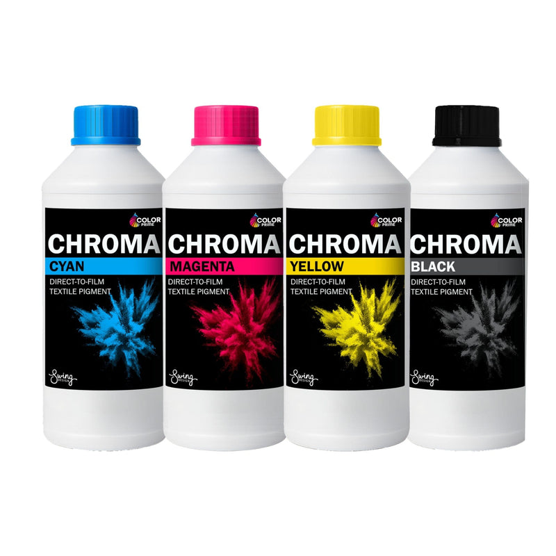 DTF Station Direct To Film (DTF) Color Prime Chroma Ink Set - CMYK DTF Prestige